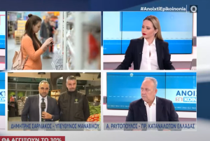 Πρόεδρος Καταναλωτών Ελλάδος: Οι τιμές των προϊόντων αυξάνονται και οι ποσότητες μειώνονται