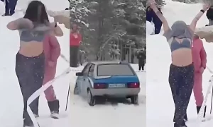 Ρωσία: Είδε το… στήθος, όχι την στροφή! (video)