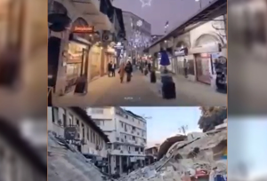 Πλήρης ΔΙΑΛΥΣΗ! Η αγορά της Αντιόχειας πριν και μετά τον φονικό σεισμό, vid