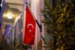 flag-turkey-hotel-door-night