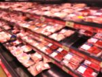 abstract-blur-background-supermarket-with-meat-product