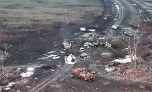 ΒΙΝΤΕΟ: Ο δρόμος του θανάτου προς το Μπακχμούτ – Κρανίου τόπος