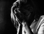 WOMAN crying