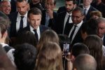 Macron visits professional highschool in Saintes