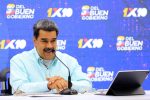 Ο πρόεδρος της Βενεζουέλας, Νίκολα Μαδούρο μιλάει στον κόσμο