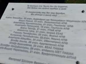 Έφτιαξαν μνημείο για τους φοιτητές που σκοτώθηκαν στα Τέμπη