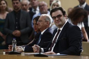 Συνάντηση του Κ. Πιερρακάκη με τον πρέσβη των ΗΠΑ, Τζ. Τσούνη