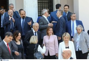 Δηλώσεις υπουργών μετά το τέλος του πρώτου Υπουργικού Συμβουλίου