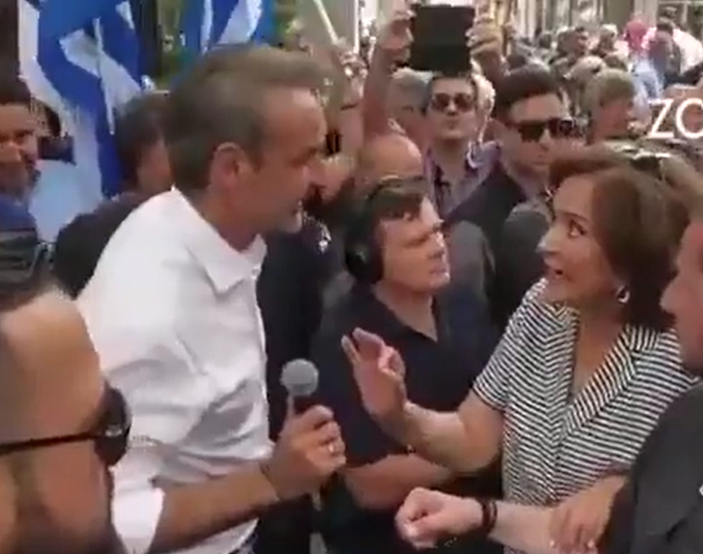 «Θα σας δώσουμε καινούρια ψηφοδέλτια»! Τι είπε στον Μητσοτάκη η Ντόρα μπροστά στον κόσμο, vid