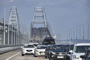 Η γέφυρα της Κριμαίας από το διάστημα, vid