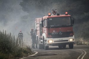 Φωτιά στην Θεσσαλονίκη, κοντά στον Γαλλικό Ποταμό