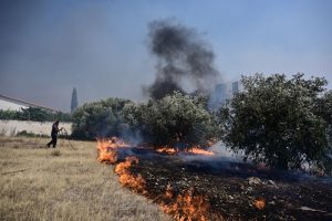 Πυρκαγιά ξέσπασε σε αγροτοδασική έκταση στο Μαρκόπουλο