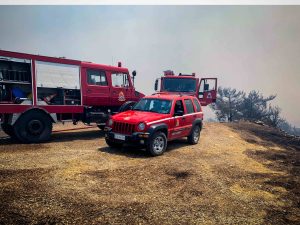 Υπό μερικό έλεγχο η πυρκαγιά σε αγροτοδασική έκταση στο Μαρκόπουλο