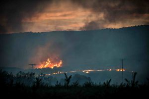 Βόλος: Η στιγμή που ελικόπτερο ρίχνει νερό στις φλόγες – Οι φωνές ανακούφισης “μπράβο, άλλη μία!” (video)