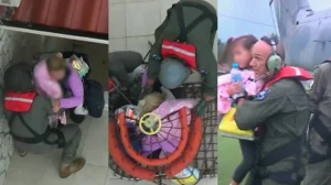 Κακοκαιρία Daniel – Καρδίτσα: Καρέ-καρέ η διάσωση οικογένειας και παιδιών 