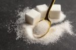 Background of sugar cubes