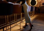 Style fashion shoes high women's black boots beautiful female legs