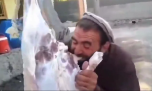 Τέτοια ήταν η λύσσα του!! Τρώει ωμό το αρνί!! vid