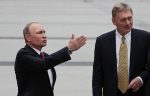 Kremlin spokesman Dmitry Peskov with Putin