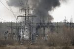 Black smoke in horizon