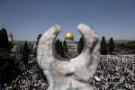 Muslims attend last Ramadan Friday prayers at Al-Aqsa mosque compound in Jerusalem