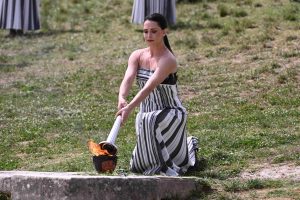 Ηράκλειο: Υποδέχτηκε την άφιξη της Ολυμπιακής Φλόγας με τιμές αρχηγού κράτους
