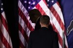 On stage with Trump