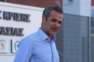 Επίσκεψη Κ.Μητσοτάκη στο κλειστό Γυμναστήριο του Γυμνασίου-Λυκείου Ν.Πεντέλης