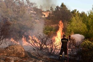«Σας Ευχαριστούμε»: Οι πολίτες της Χίου προς τους πυροσβέστες που έδωσαν μάχη με τη φωτιά