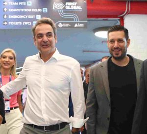 Μητσοτάκης: Επισκέφθηκε τον διεθνή διαγωνισμό ρομποτικής «First Global Challenge»