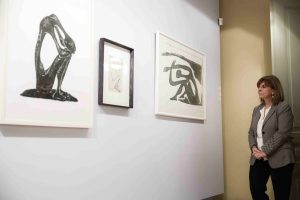 Θεσσαλονίκη: Επίσκεψη Σακελλαροπούλου σε έκθεση στη Δημοτική Πινακοθήκη