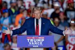 Republican presidential nominee Donald Trump campaigns in Greensboro, North Carolina