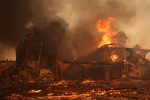 A church burnt from the Palisades wildfire lies in ruins