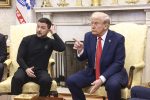 US President Donald Trump and Ukrainian President Volodymyr Zelensky in the White House