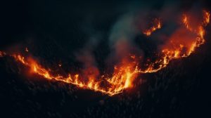 Μεγάλη πυρκαγιά στα σύνορα Ουκρανίας-Υπερδνειστερίας, vid