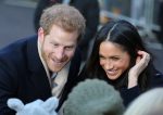 Britain's Prince Harry and US actress Meghan Markle