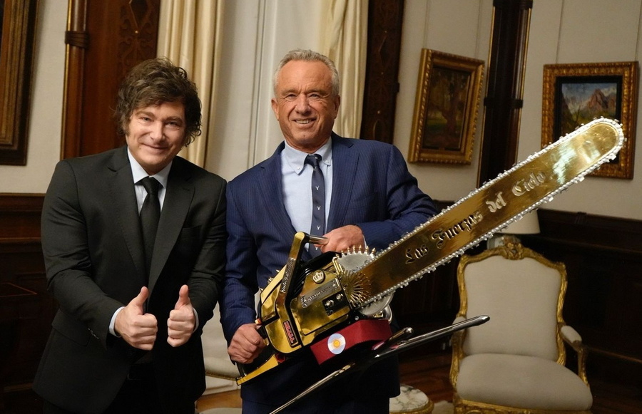 Argentine President jVIER Milei meets with Robert Kennedy Jr.