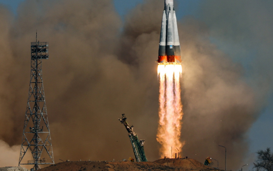Ρωσικό Soyuz-2.1b! Δείτε την εκτόξευση του στο διάστημα, vid