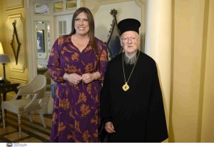Με τον Οικουμενικό Πατριάρχη Βαρθολομαίο συναντήθηκε η Ζ. Κωνσταντοπούλου