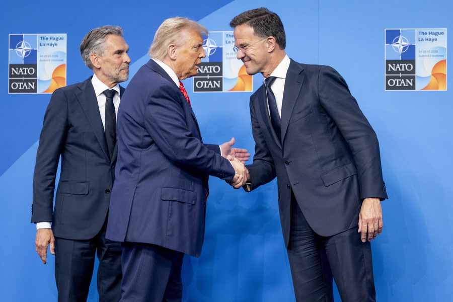 US President Donald J. Trump and NATO chief Mark Rutte