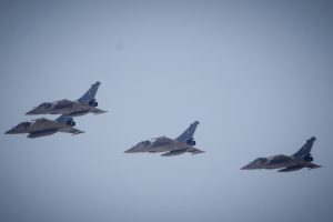 Συνεκπαίδευση της Πολεμικής Αεροπορίας με τη Γαλλική Πολεμική Αεροπορία νότια της Κρήτης