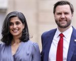 JD' Vance (R) and his wife Usha Vance