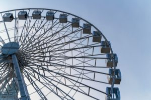 Χαμός σε λούνα παρκ: Περιστρεφόμενος δίσκος έπεσε από τα 15 μέτρα, video