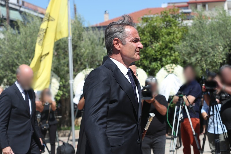 Στην Κόρινθο ο Κ. Μητσοτάκης για την κηδεία του Υφ. Ενέργειας, Νίκου Ταγαρά