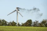 Windmill on fire