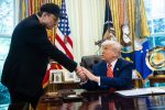 President Donald Trump (R) and Elon Musk s