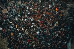 Arab people demonstrating together