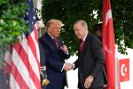 US President Donald Trump welcomes Turkish President Recep Tayyip Erdogan
