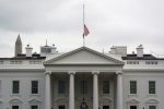 Flag is flown at half mast at the White House