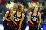 Members of the Atlanta Hawks cheerleader squad